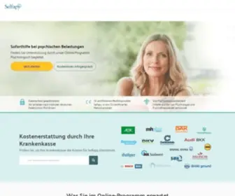 Selfapy.com(Online-Programm bei psychischen Belastungen) Screenshot