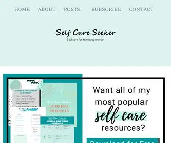 Selfcareseeker.com(Self Care Seeker) Screenshot