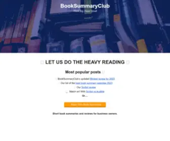 Selfdevelopmentsecrets.com(The Book Summary Club) Screenshot