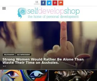 Selfdevelopshop.com(We're a growing personal development website) Screenshot