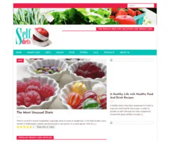 Selfdiets.com(The World's Best Diet Solutions For Weight Loss) Screenshot