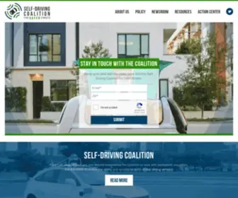 Selfdrivingcoalition.org(Self-Driving Coalition for Safer Streets) Screenshot