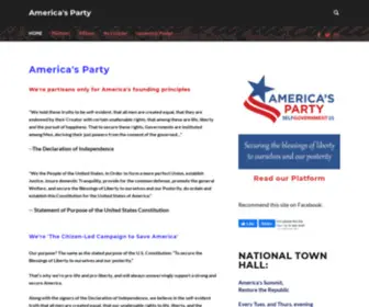 Selfgovernment.us(America's Party National Committee) Screenshot