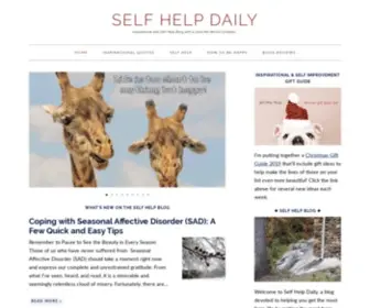 Selfhelpdaily.com(Self Help Blog) Screenshot