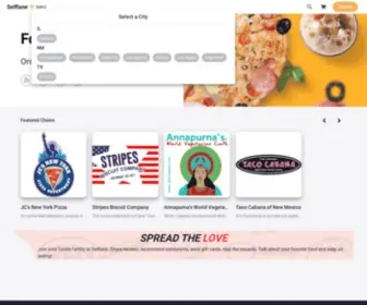 Selflane.com(Order online from local restaurants) Screenshot