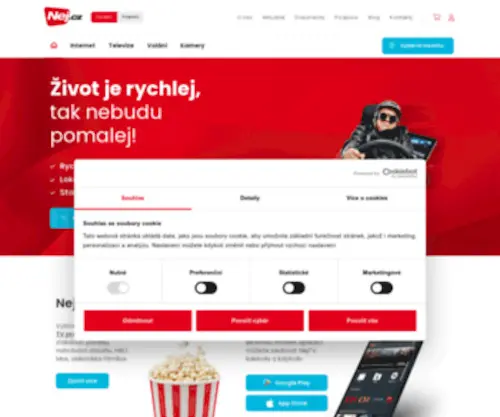 Selfnet.cz(Spolehlivý internet a televize) Screenshot