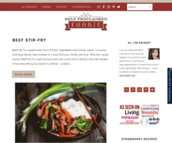 Selfproclaimedfoodie.com(Delicious Versions of Your Favorite Recipes) Screenshot