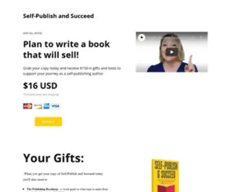 Selfpublishandsucceed.com(Self-Publish and Succeed Video Landing Page) Screenshot