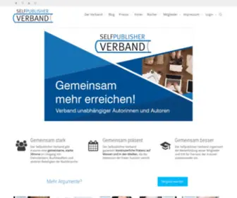 Selfpublisher-Verband.de(Startseite) Screenshot