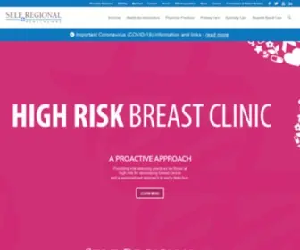 Selfregional.org(Self Regional Healthcare) Screenshot