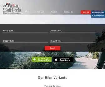 Selfride.com(Bike rentals in Bangalore) Screenshot