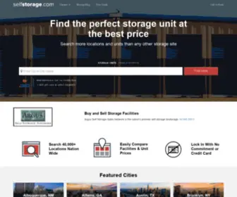 Selfstorage.com(Find Self Storage Facilities at SelfStorage.com) Screenshot