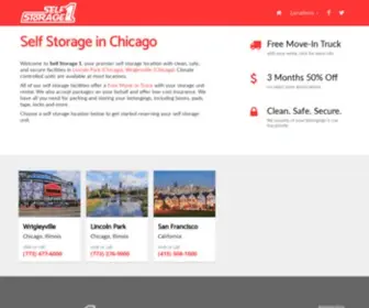 Selfstorage1.com(Self Storage in Chicago and San Francisco) Screenshot