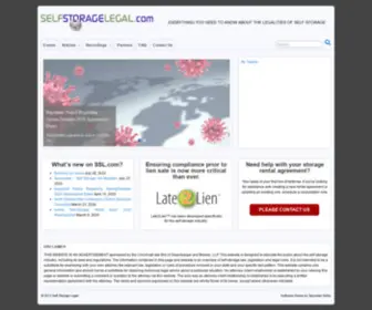 Selfstoragelegal.com(Self-Storage Legal) Screenshot