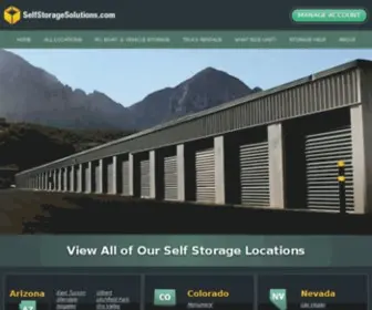 Selfstoragesolutions.com(Self Storage Units in Arizona) Screenshot