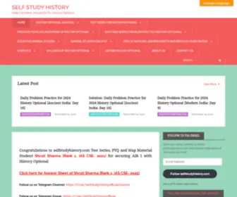 Selfstudyhistory.com(India's number one portal for History Optional) Screenshot