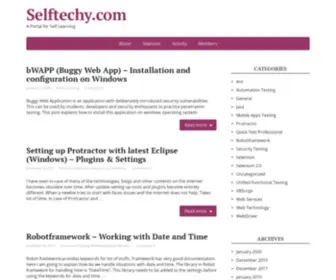 Selftechy.com(A Portal for Self Learning) Screenshot