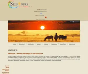 Selftours.co.za(Self Drive Holiday Packages South Africa guided coach tours by Selftours Holidays) Screenshot