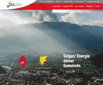 Selgas.eu(Erdgaslieferant in Südtirol) Screenshot