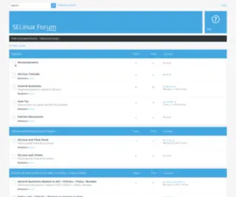 Selinuxforum.com(SELinux Discussion Forum) Screenshot