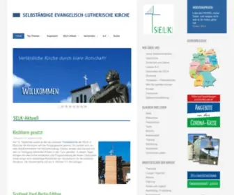 Selk.de(Offizielles Portal der Selbständigen Evangelisch Lutherischen Kirche (SELK)) Screenshot