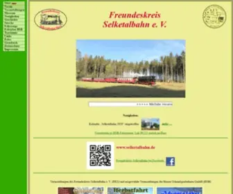 Selketalbahn.de(Informationen über die Harzer Schmalspurbahnen und die Tourismusregion) Screenshot