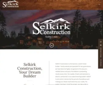 Selkirkconstruction.com(Custom Homes in Hayden) Screenshot