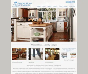 Selkirkglassandcabinets.com(Windows, Doors, Cabinets in Sandpoint) Screenshot