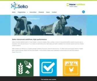 Selko.com(Specialty feed additives) Screenshot