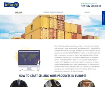 Sell-IN-EU.com(Start selling in Europe) Screenshot