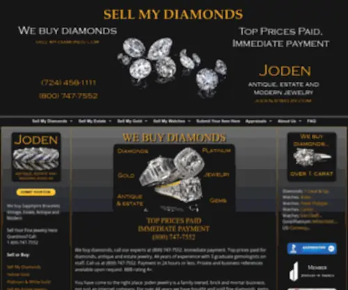 Sell-MY-Diamonds.com(We Buy Diamonds) Screenshot