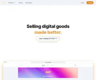 Sell.app(The Easiest Way to Sell Digital Products) Screenshot