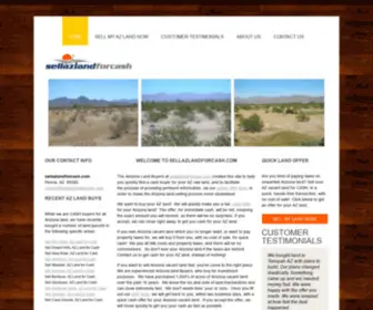 Sellazlandforcash.com(Arizona Land Buyers) Screenshot