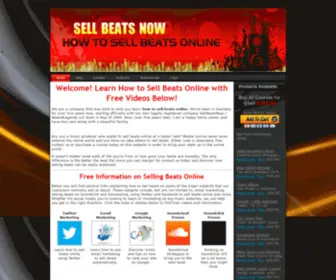 Sellbeatsnow.com(How to Sell Beats Online) Screenshot