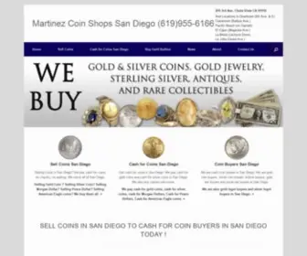 Sellcoinssandiego.com(Best place to sell coins San Diego) Screenshot