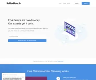 Sellerbench.com(Amazon FBA Seller Reimbursements by SellerBench) Screenshot