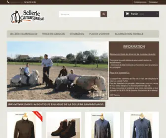 Sellerie-Camarguaise.fr(La boutique en ligne de la Sellerie Camarguaise) Screenshot