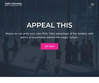 Sellerreinstate.com(Seller Suspension Help) Screenshot