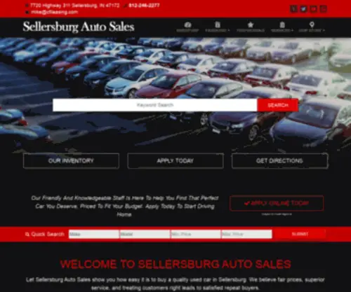 Sellersburgautosales.com(Used Cars Sellersburg IN) Screenshot