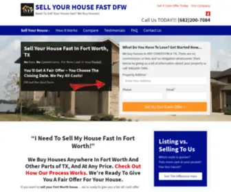 Sellfastforcashdfw.com(We buy houses in Fort Worth) Screenshot