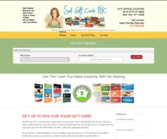 Sellgiftcardsny.com(Sell Gift Cards NYC) Screenshot