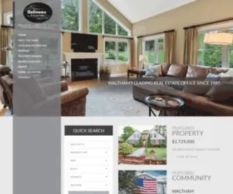 Sellingwaltham.com(Gelineau & Associates Real Estate) Screenshot
