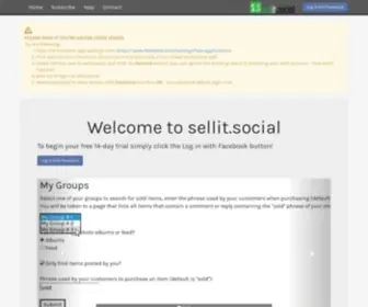 Sellit.social(Microsoft Azure Web App) Screenshot