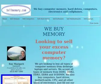 Sellmemory.com(Sell Memory and Sell RAM) Screenshot