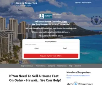 Sellmyhouseonoahu.com(Sell Your House Fast for Cash) Screenshot