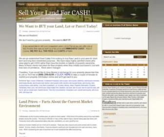 Sellmylandforcash.com(Sell my land for cash) Screenshot