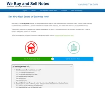 Sellmynote.org(Sell My Note) Screenshot