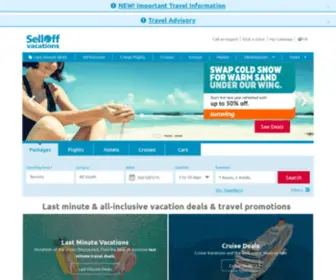 Selloffhotels.com(Last Minute Travel Deals) Screenshot