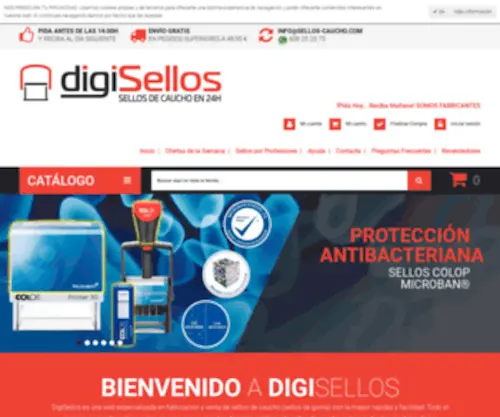 Sellos-Caucho.com(Sellos de caucho y goma personalizados con entrega urgente) Screenshot