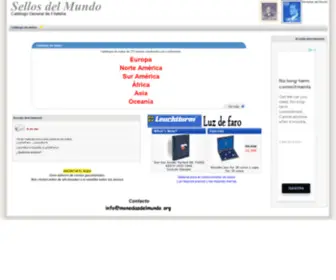 Sellosdelmundo.org(Catalogo de Sellos del mundo) Screenshot